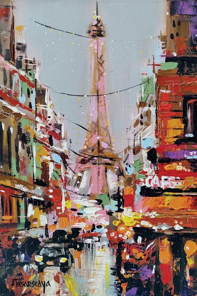 Paris by Aliaksandra Tsesarskaya canvas print