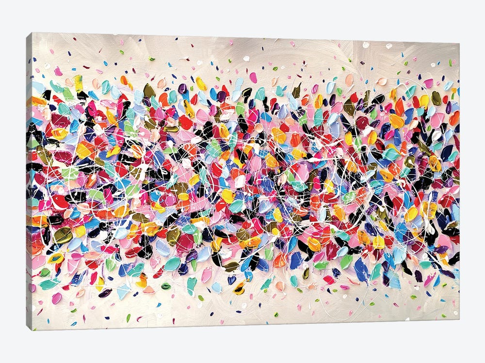 Colorful Dreams I by Aliaksandra Tsesarskaya 1-piece Canvas Wall Art