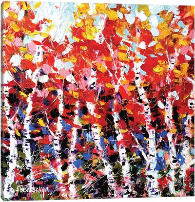 Autumn Forest I Canvas Art Print - Aliaksandra Tsesarskaya