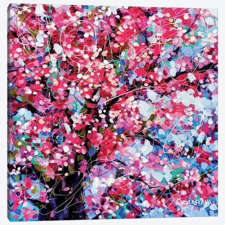 Cherry Blossom Tree Canvas Print #AKT182} by Aliaksandra Tsesarskaya Canvas Wall Art