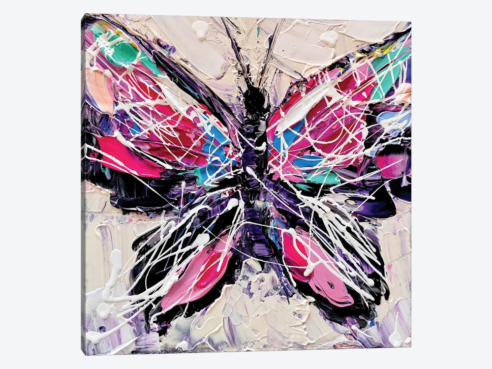 Butterfly Life I by Aliaksandra Tsesarskaya 1-piece Canvas Artwork