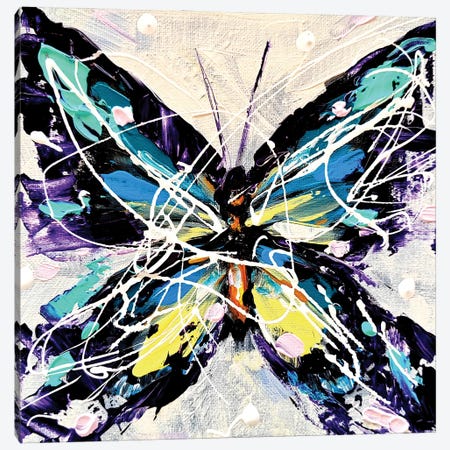 Butterfly Life II Canvas Print #AKT186} by Aliaksandra Tsesarskaya Canvas Print