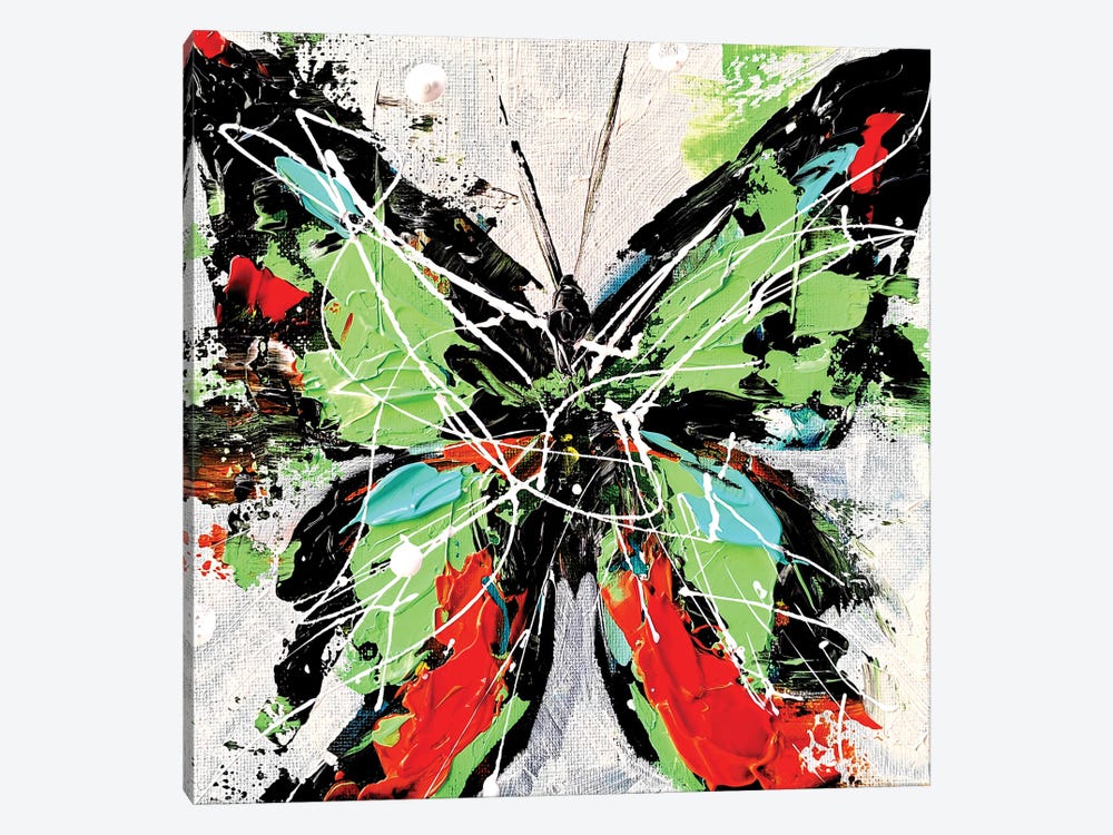 Butterfly Life III by Aliaksandra Tsesarskaya 1-piece Canvas Art Print