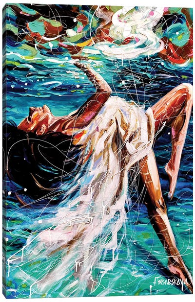 Underwater I Canvas Art Print - Aliaksandra Tsesarskaya