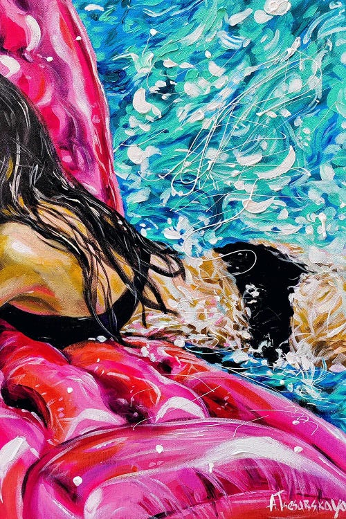 Suny Day At The Pool by Aliaksandra Tsesarskaya wall art