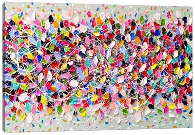 Color Yuor Life - Colorful Abstract Painting Canvas Art Print - Aliaksandra Tsesarskaya