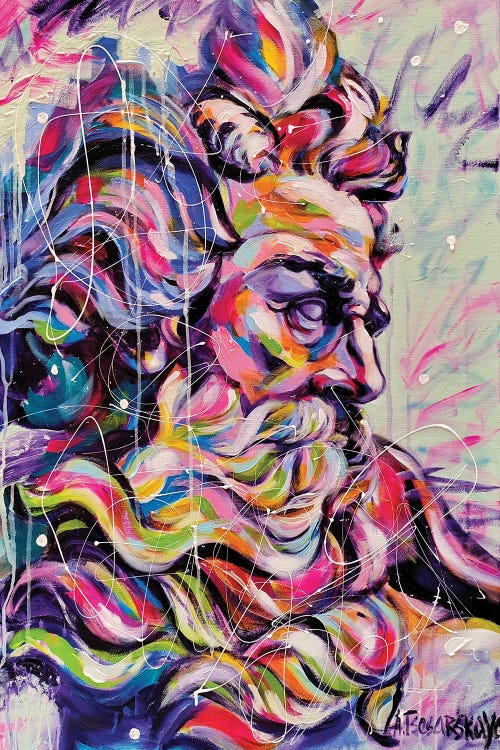 Poseidon by Aliaksandra Tsesarskaya wall art