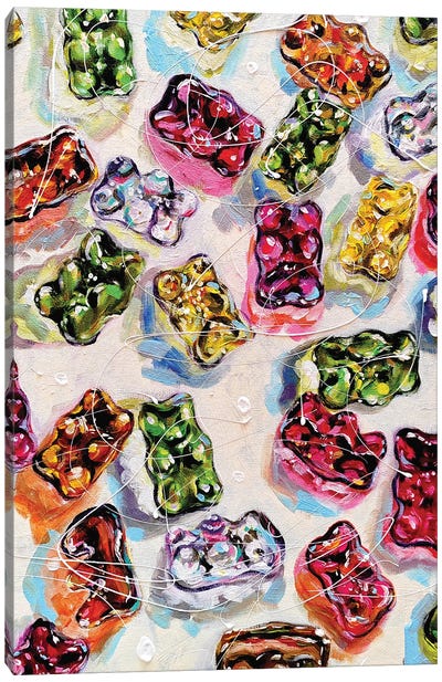 Gummy Bears Canvas Art Print - Aliaksandra Tsesarskaya