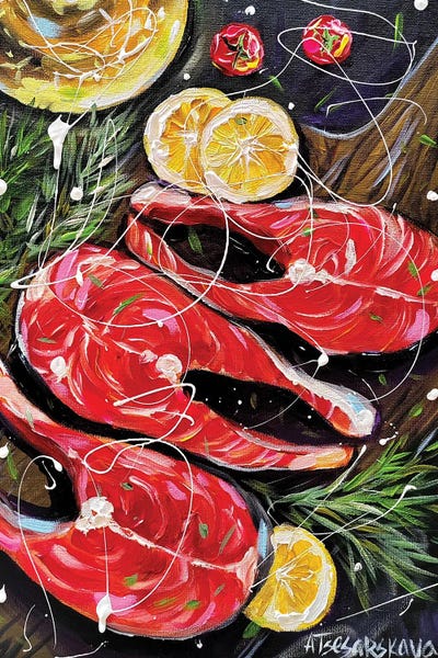 The Art Of Fine Dining: Salmon by Aliaksandra Tsesarskaya