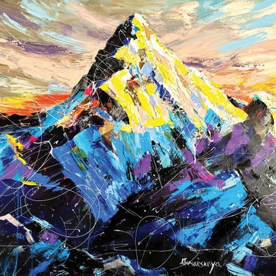 Mountain by Aliaksandra Tsesarskaya art print