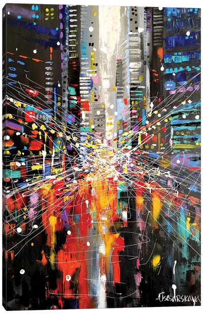 Light Of New York Canvas Art Print - Aliaksandra Tsesarskaya