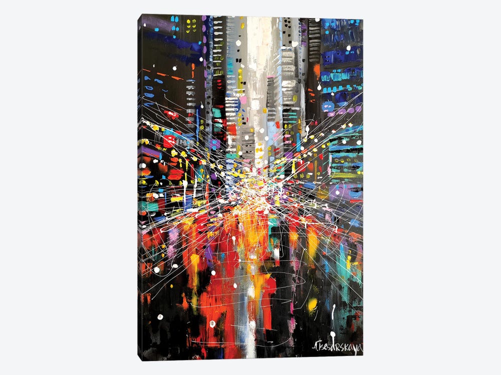 Light Of New York by Aliaksandra Tsesarskaya 1-piece Canvas Art Print