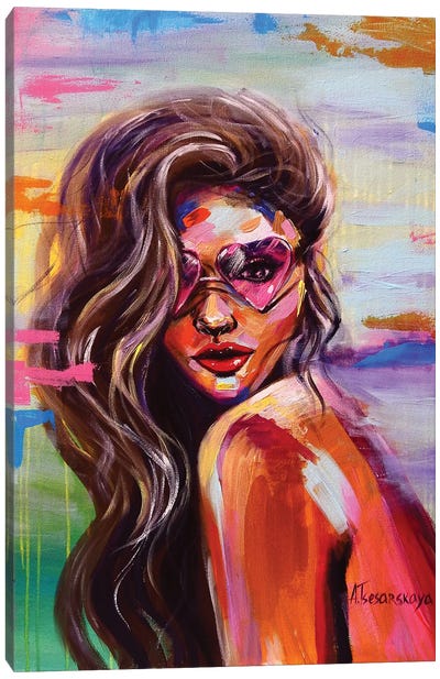 Sunglasses Canvas Art Print - Aliaksandra Tsesarskaya