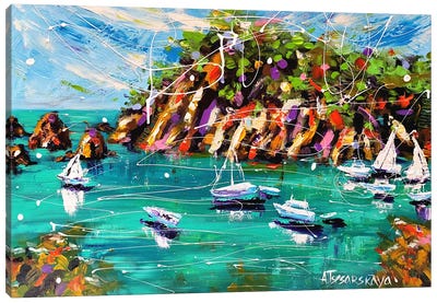 Mallorca Island Canvas Art Print - Aliaksandra Tsesarskaya