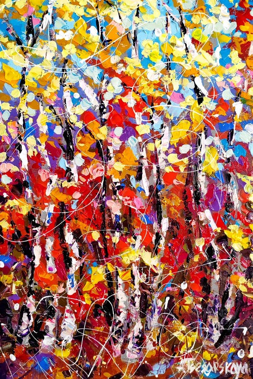 Abstract Autumn Forest