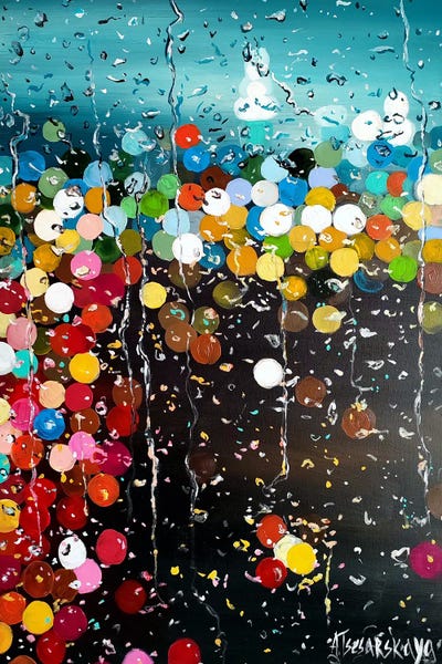 Fine Art Print: Rain In New York City by Aliaksandra Tsesarskaya
