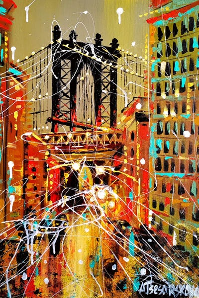 Fine Art Print: Manhattan Bridge by Aliaksandra Tsesarskaya