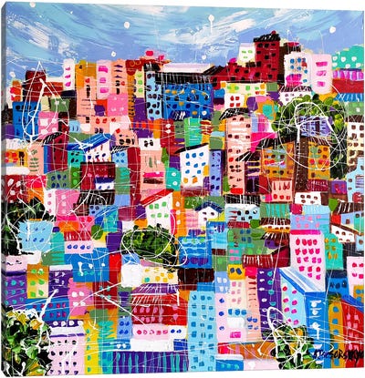 Urban Anthill Canvas Art Print - Aliaksandra Tsesarskaya