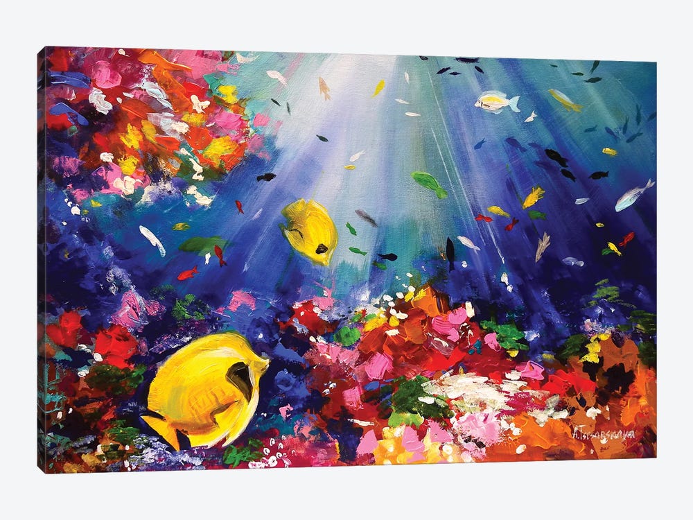 Magical Sea Bottom by Aliaksandra Tsesarskaya 1-piece Art Print