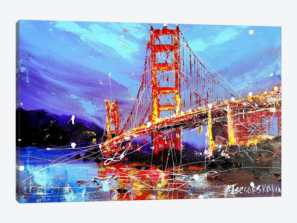 San Francisco Bridge by Aliaksandra Tsesarskaya 1-piece Canvas Print