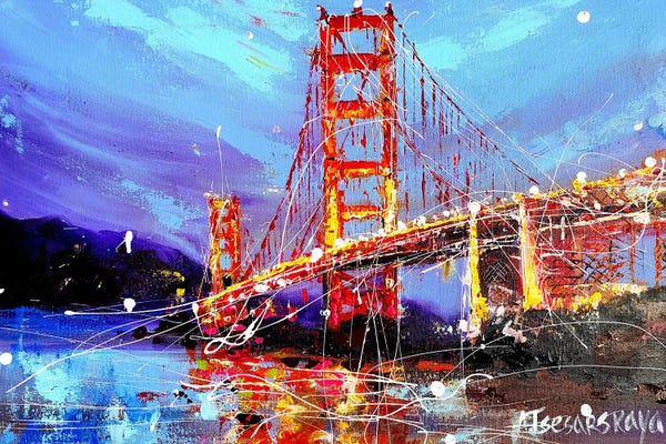 San Francisco: San Francisco Bridge by Aliaksandra Tsesarskaya