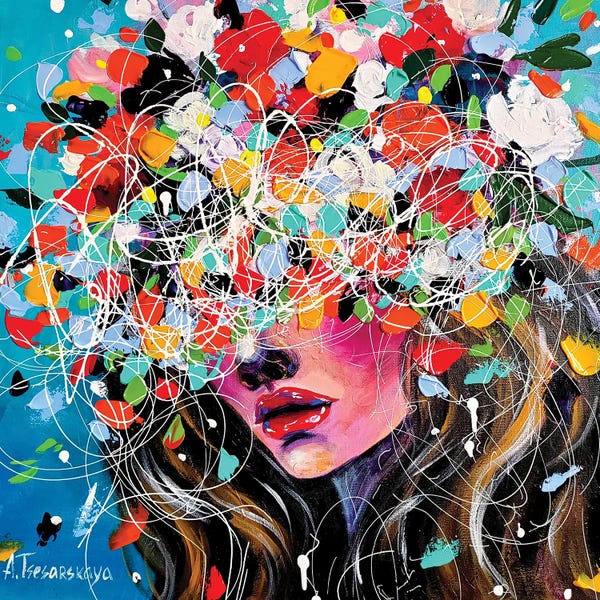 Women With Flowers Crown