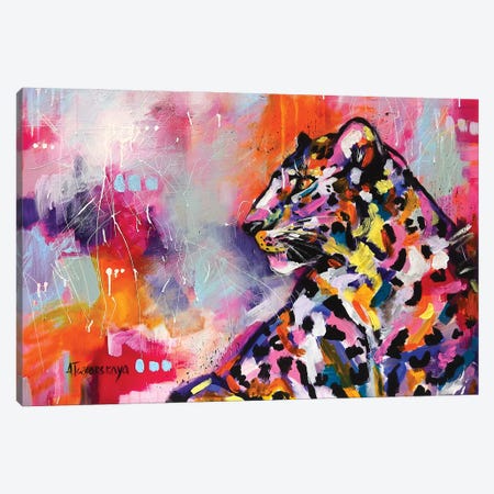 Leopard Canvas Print #AKT36} by Aliaksandra Tsesarskaya Canvas Wall Art