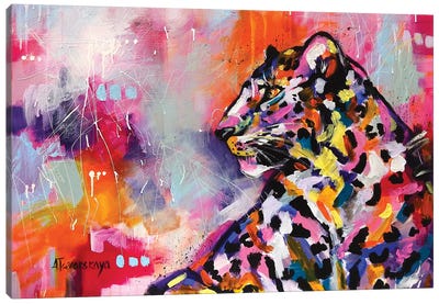 Leopard Canvas Art Print - Aliaksandra Tsesarskaya