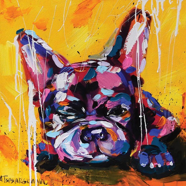 French Bulldogs: Happy by Aliaksandra Tsesarskaya