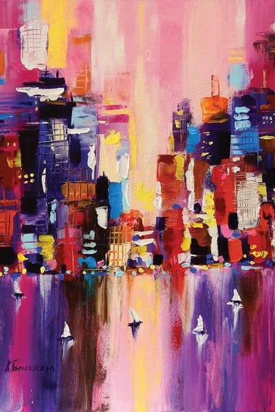 New York by Aliaksandra Tsesarskaya art print