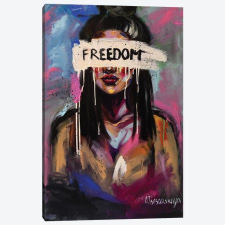 Freedom Canvas Print #AKT48} by Aliaksandra Tsesarskaya Canvas Art