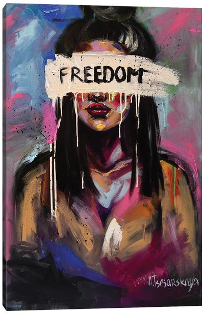Freedom Canvas Art Print - Aliaksandra Tsesarskaya