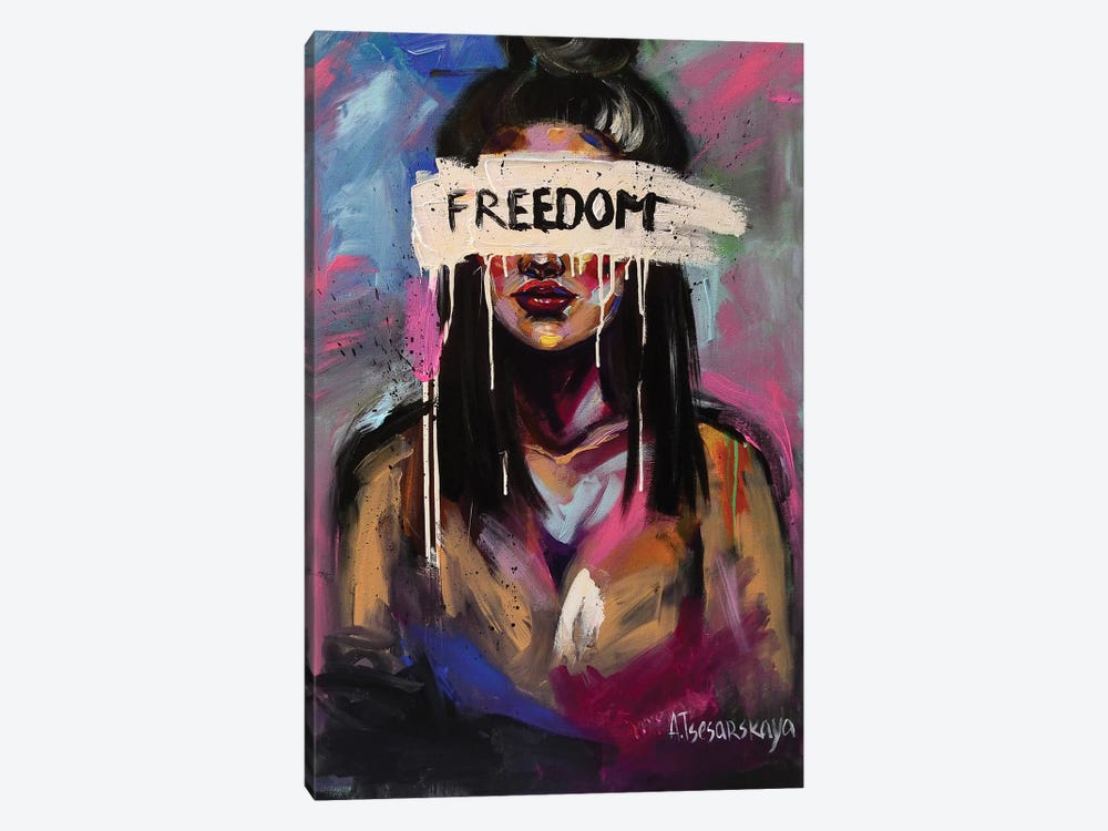 Freedom by Aliaksandra Tsesarskaya 1-piece Canvas Print