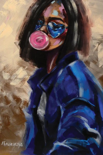 Bubble Gum: Young Girl by Aliaksandra Tsesarskaya