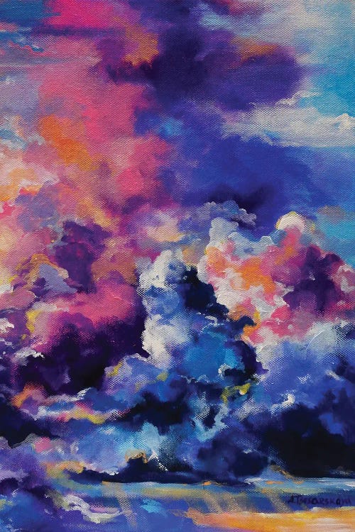 Violet Sky by Aliaksandra Tsesarskaya wall art