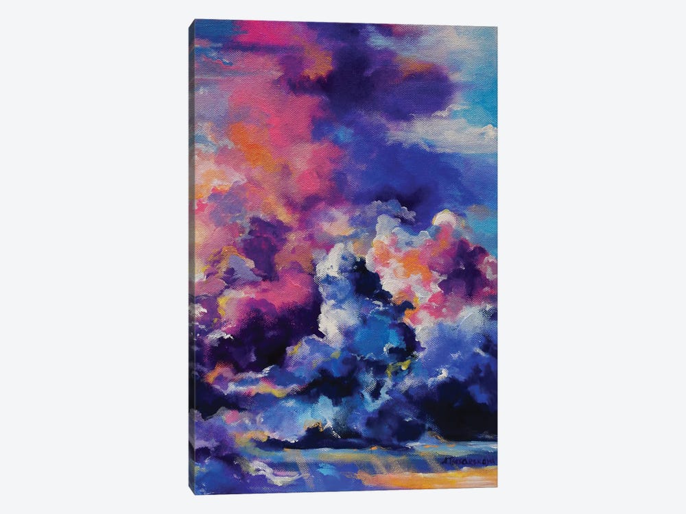 Violet Sky by Aliaksandra Tsesarskaya 1-piece Canvas Wall Art