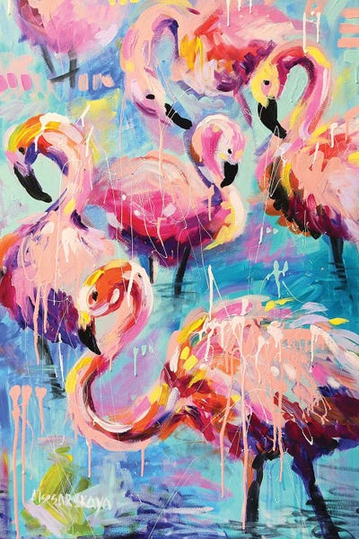 Flamingos: Flamingo by Aliaksandra Tsesarskaya
