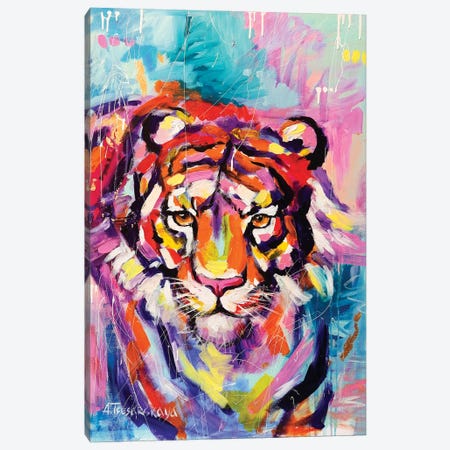 Tiger Canvas Print #AKT53} by Aliaksandra Tsesarskaya Canvas Print