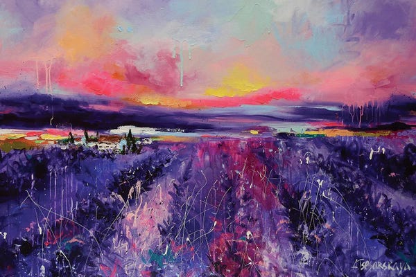 Housewarming Gifts: Lavander Field by Aliaksandra Tsesarskaya