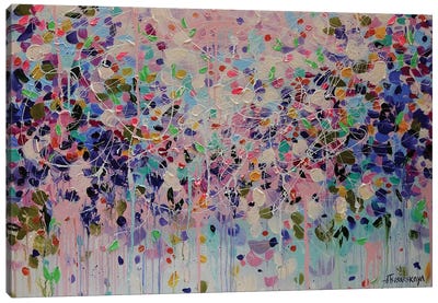 Garden Of Dreams Canvas Art Print - Similar to Jackson Pollock
