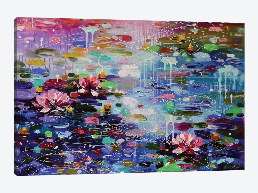 Water Lilias by Aliaksandra Tsesarskaya 1-piece Art Print
