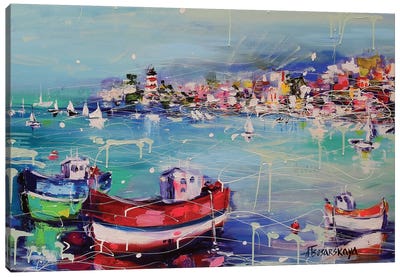Sunny Day Canvas Art Print - Contemporary Coastal