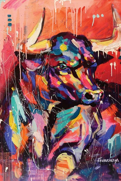 Emotive Animals: Bull by Aliaksandra Tsesarskaya