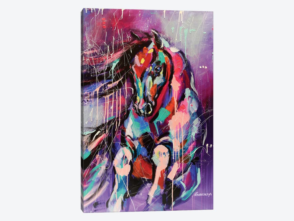 Horse by Aliaksandra Tsesarskaya 1-piece Canvas Art Print