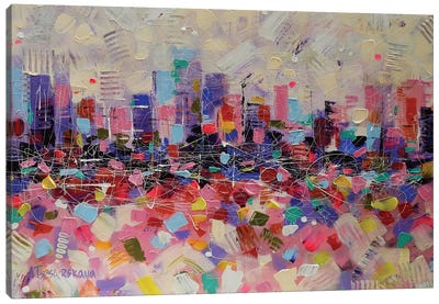 Big City Canvas Art Print - Aliaksandra Tsesarskaya