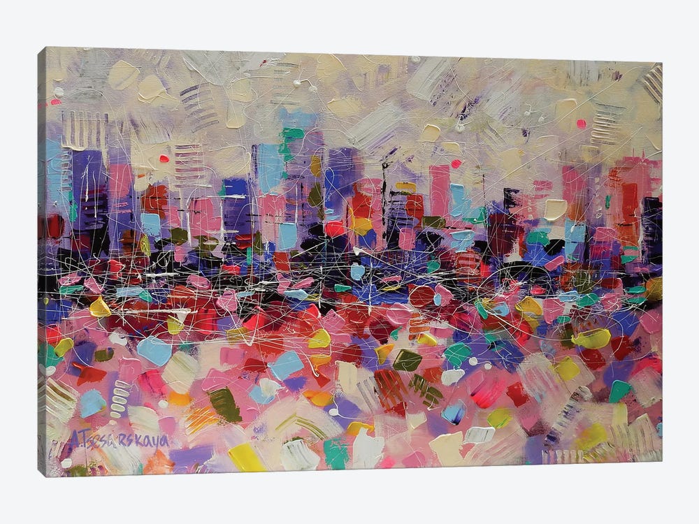 Big City by Aliaksandra Tsesarskaya 1-piece Canvas Art