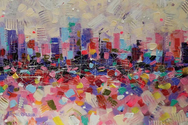 Colorful Abstracts: Big City by Aliaksandra Tsesarskaya
