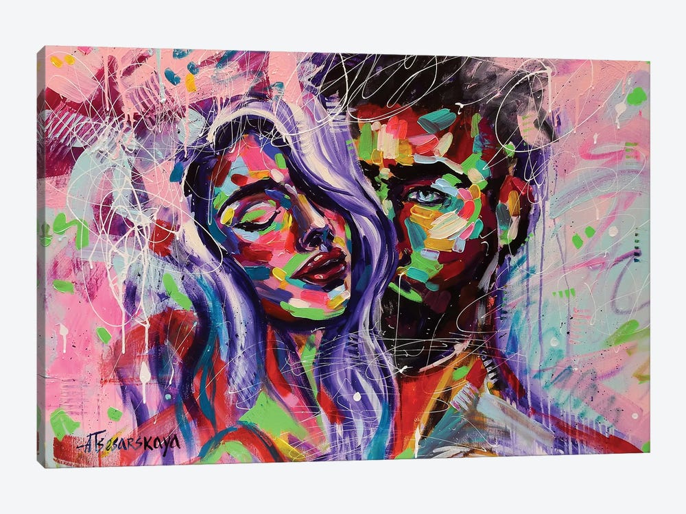 The Kiss by Aliaksandra Tsesarskaya 1-piece Canvas Artwork