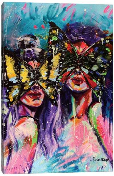 Carnival Life Canvas Art Print - Butterfly Art