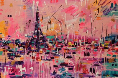 Paris In Love by Aliaksandra Tsesarskaya canvas print